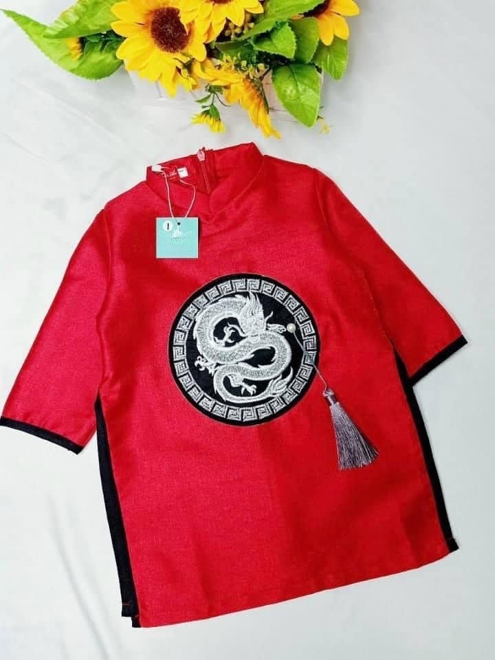 Pre-Made Vietnamese Boy Ao Dai (áo dài bé trai), Kids Vietnamese traditional dress, ao dai be trai