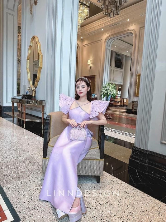 Pre-made Modern Vietnamese Ao Dai Tet, Áo dài cách tân qipao cheongsam, luxury ao dai wedding ao dai new year ao dai