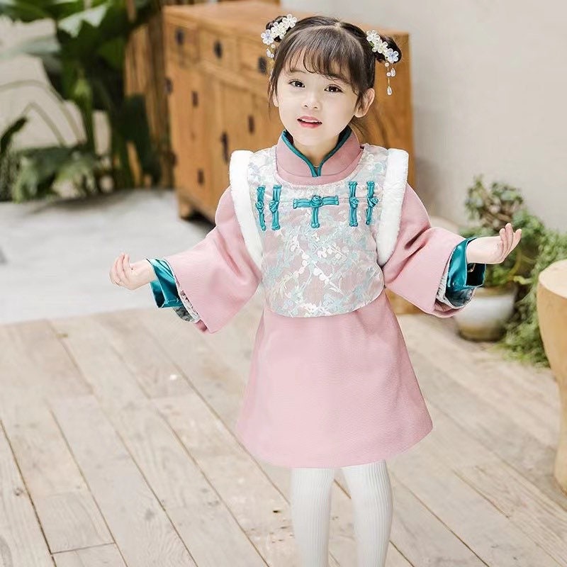 lunar new year dress girl Lunar New Year's Celebration Outfit for 18-inch Dolls